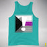 Demisexual Pride Flag Exclamation Point Premium Tank Top - Teal
